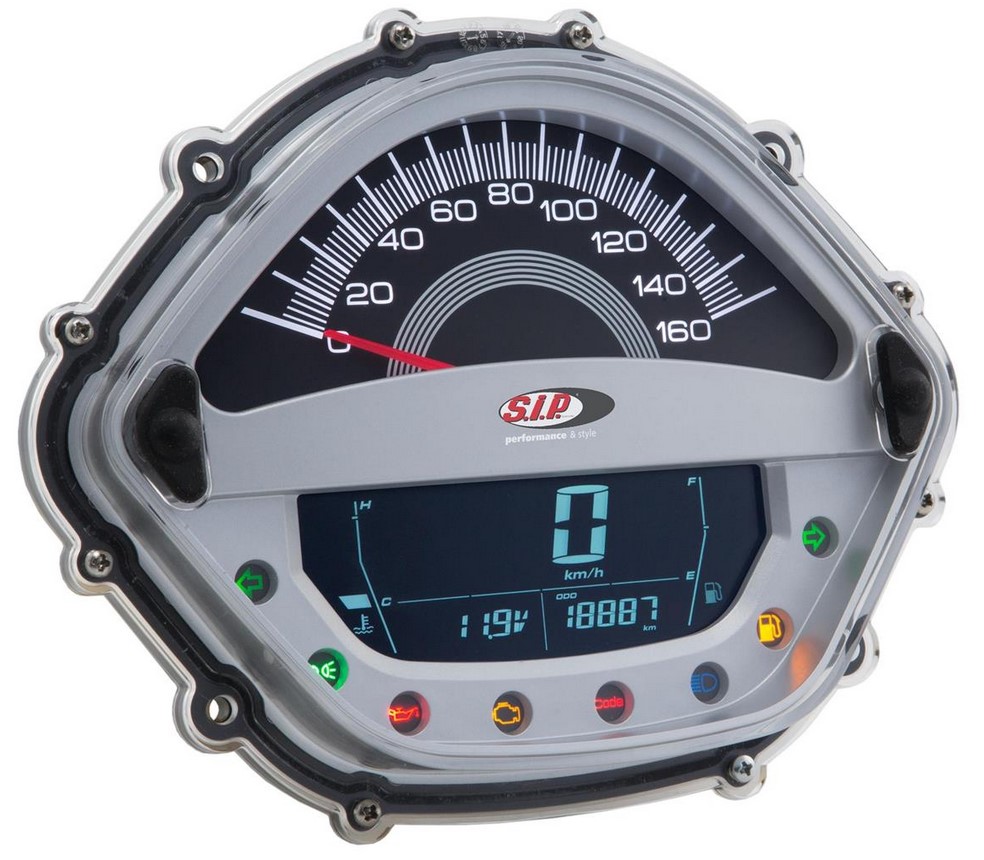 Compte-tours/tachymètre pour Vespa GT/GT L 125/200ccm/ GTS 125ccm, argenté
