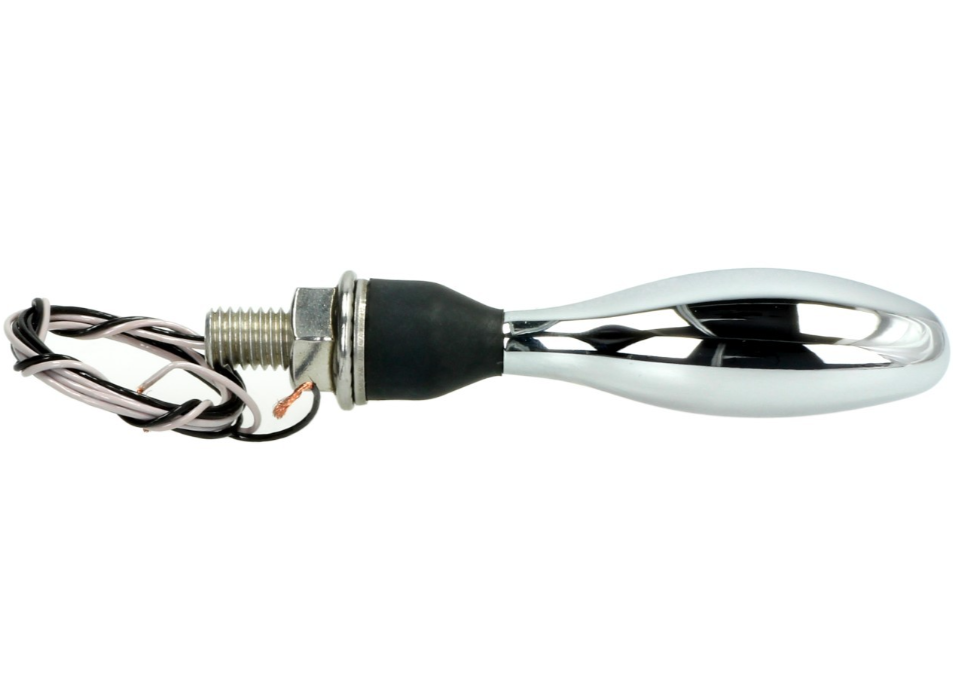 Clignotant Kellermann, Micro 1000 halogène, acier, halogène, HR/HL, 12 V, 6 W, chrome brillant, M8x20