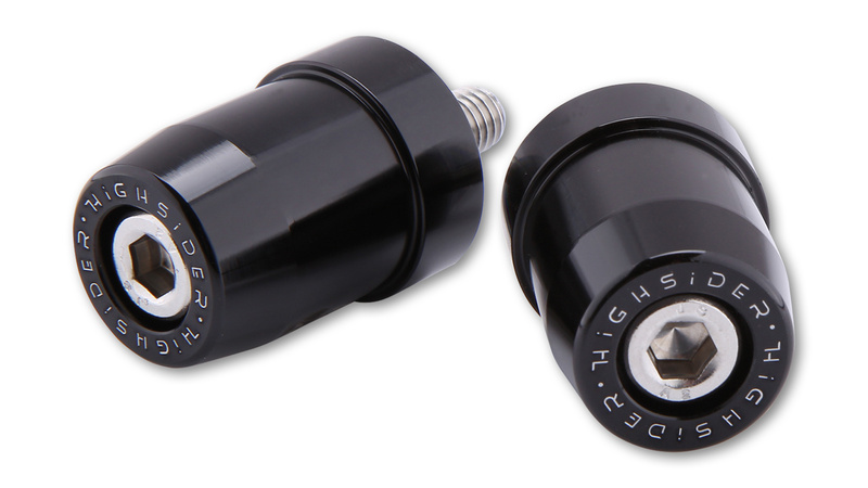 HIGHSIDER pro Poids pour guidon noir M8 Kawasaki (paire)