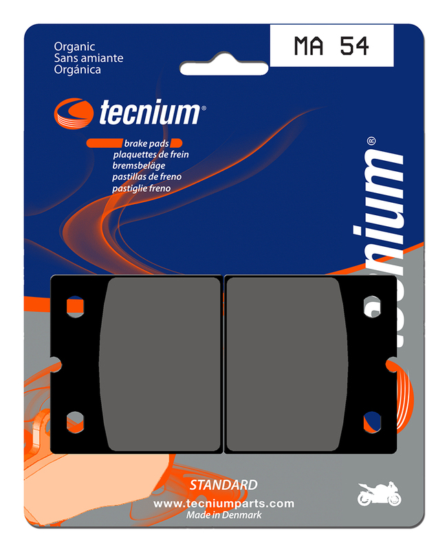Plaquettes de frein organiques Tecnium Street - MA54