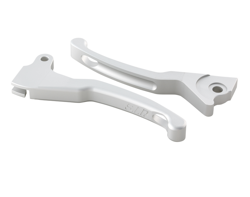 Kit levier de frein sport Shorty pour Vespa LX /LXV /S /Primavera /Sprint 50-150ccm, argent mat