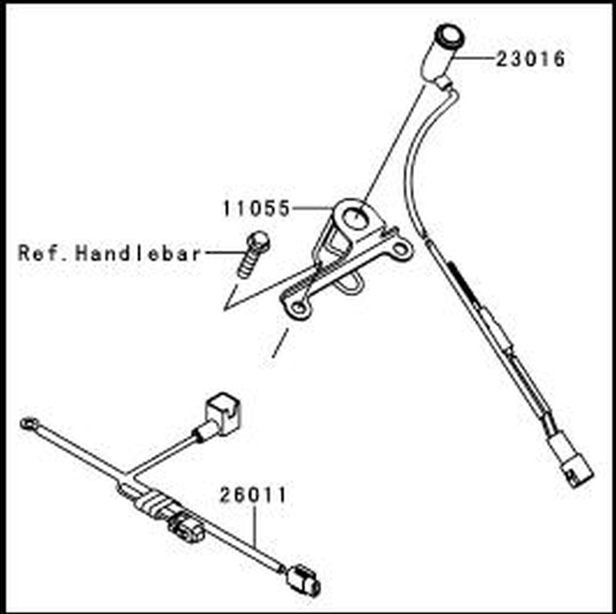 Témoin d'alerte du système d'injection Fi-Témoin KX450F 2009 Original Kawasaki