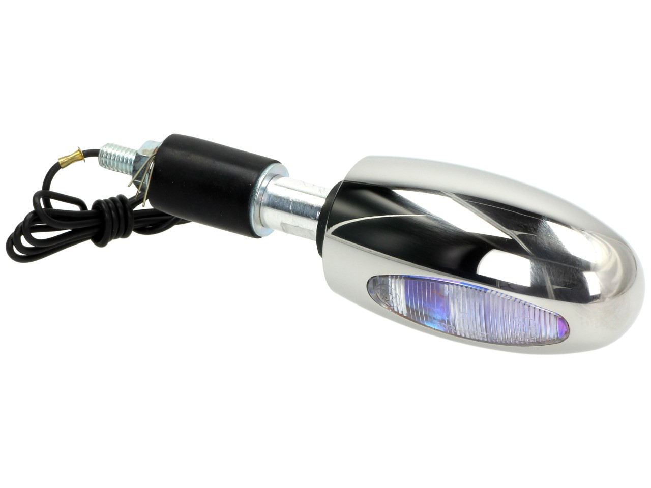 Clignotant Kellermann, BL 1000 white, acier inoxydable, halogène, VR/VL, 12 V, 21 W, argent poli, brillant