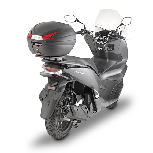 B330 Topcase MONOLOCK noir avec réflecteurs rouges et plaque d'origine Givi