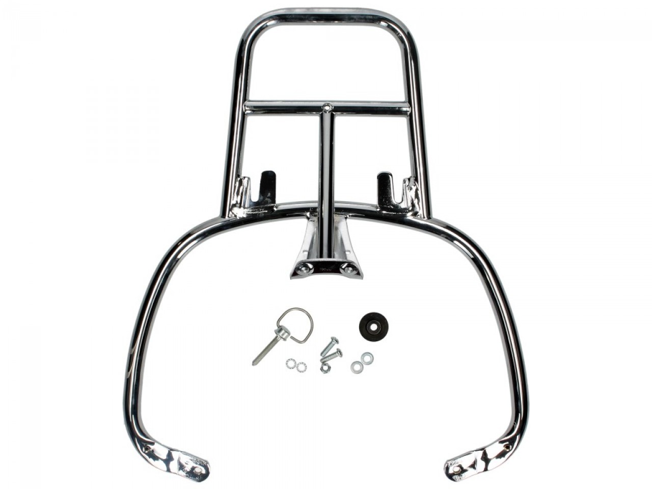 Kit top case 32L bleu (261/A), coussin dorsal noir pour Vespa Sprint / Primavera