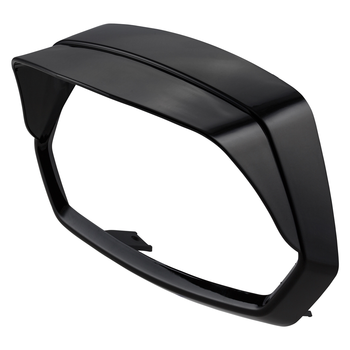 Anneau de lampe noir brillant avec abat-jour pour Vespa Sprint 50-150ccm ('18-)