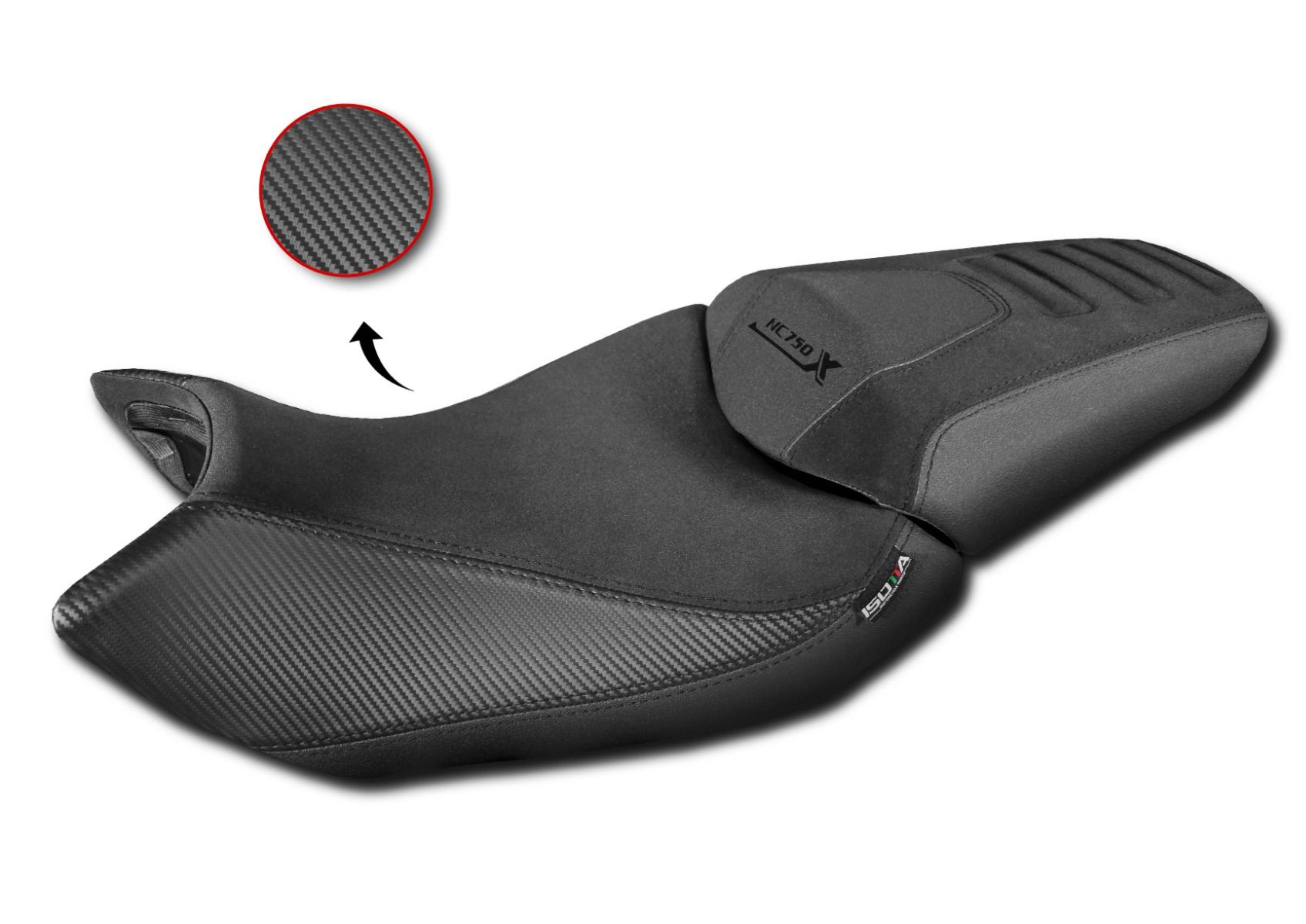 Housse de siège confort pour Honda NC 750 X (21-24) noir