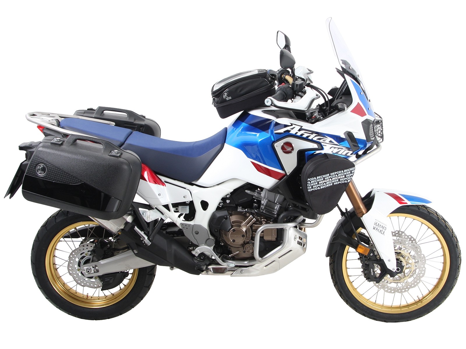 Porte-bagages latéral vissé noir pour Honda CRF 1000 Africa Twin (18-19) Hepco & Becker