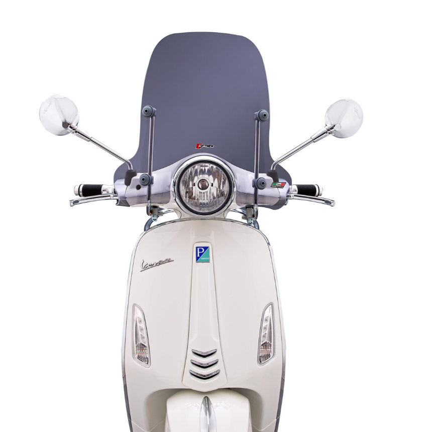Pare-brise FACO semi-haut pour Vespa Primavera /Elettrica 50-125ccm 2T/4T ('14-), teinté