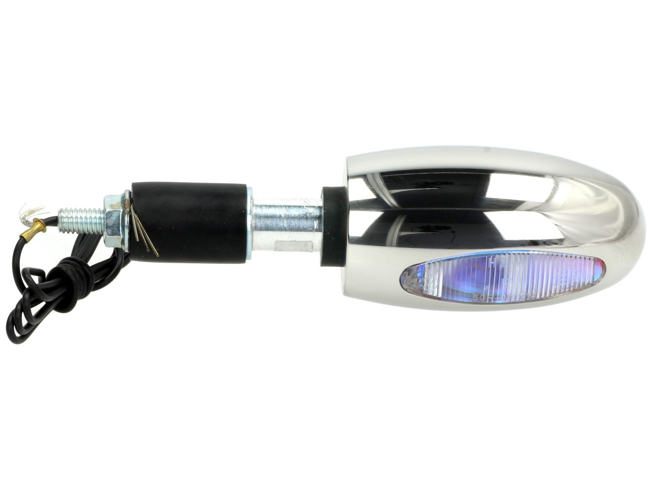 Clignotant Kellermann, BL 1000 white, acier inoxydable, halogène, VR/VL, 12 V, 21 W, argent poli, brillant