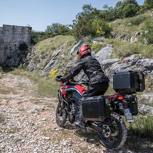 Givi Kit de valises latérales en aluminium Trekker Outback 48L noir Monokey