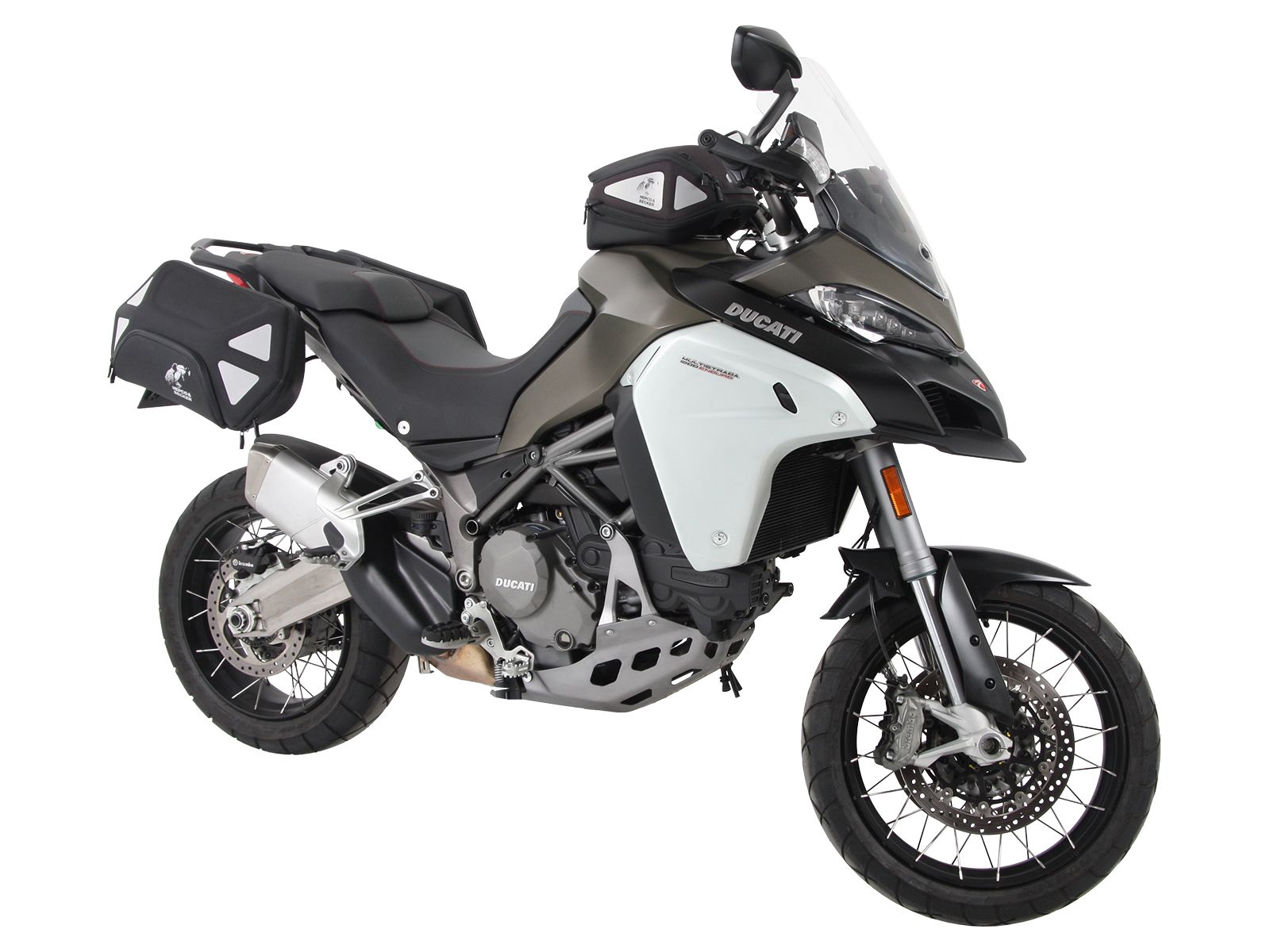 Support latéral C-Bow noir pour Ducati Multistrada 1200 Enduro (16-18) Hepco & Becker