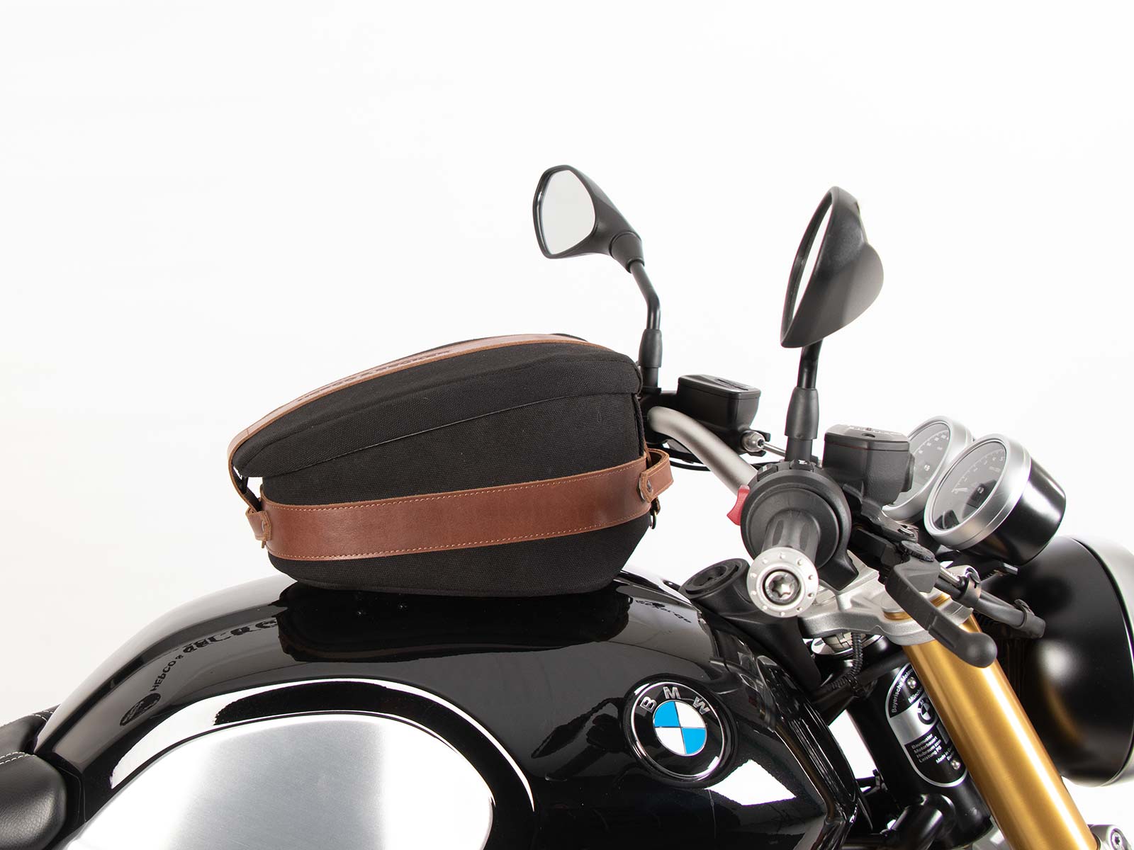 Anneau de réservoir Basic avec unité de fermeture de la sacoche de réservoir pour BMW R nineT Scrambler (16-23) Hepco & Becker