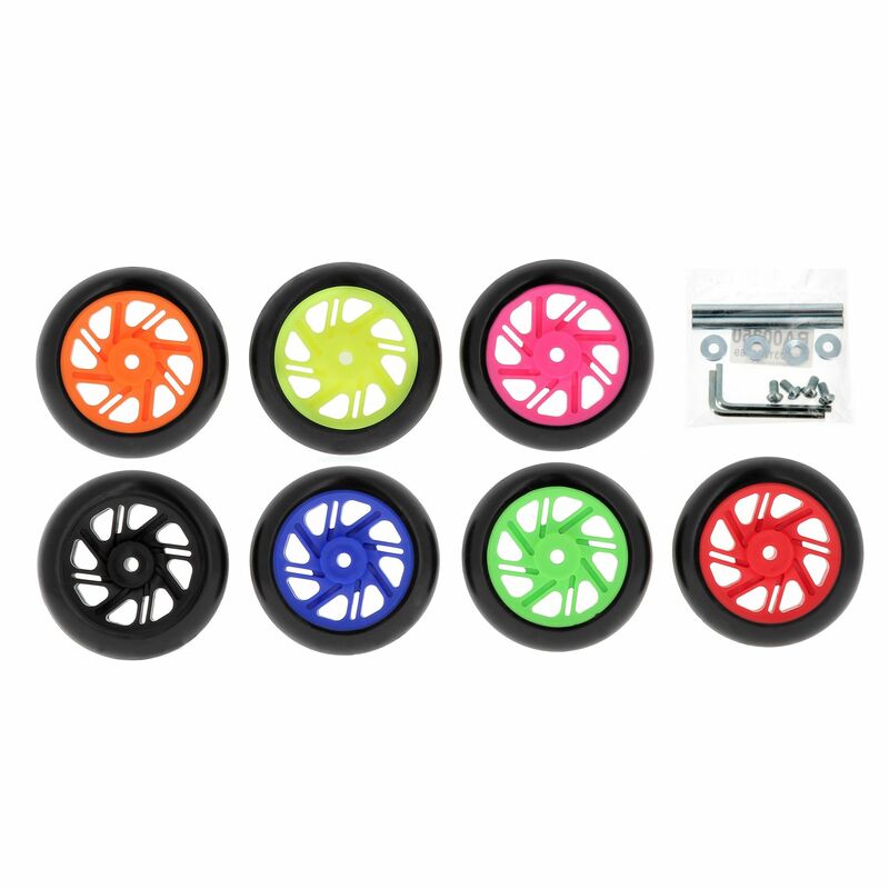 VECTOR Roues Ø 110 mm pour support de roue avant Sous fourche Fixe - Rouge (2 pcs.)