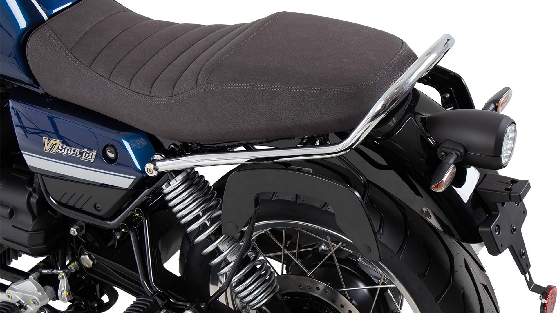 Supports latéraux C-Bow noirs pour Moto Guzzi V7 850 Spécial/Stone/Centenario (21-24) Hepco & Becker