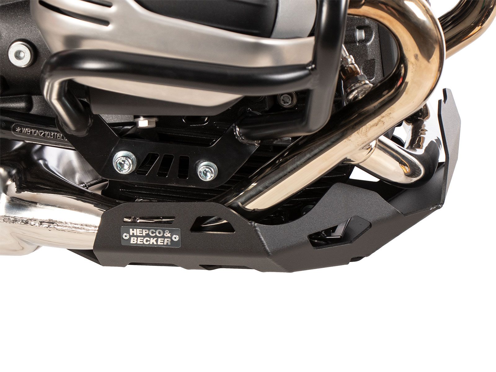 Plaque de protection moteur noire pour BMW R 12 G/S (25-) Hepco & Becker