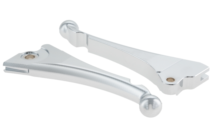 Kit levier de frein sport "Shorty 3D" gauche/droite pour Vespa LX/LXV/S/Primavera/Sprint, chrome