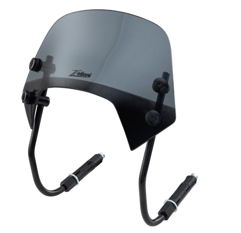 Flyscreen ZELIONI Racing pour Vespa Sprint 50-150ccm 2T/4T, teinté noir