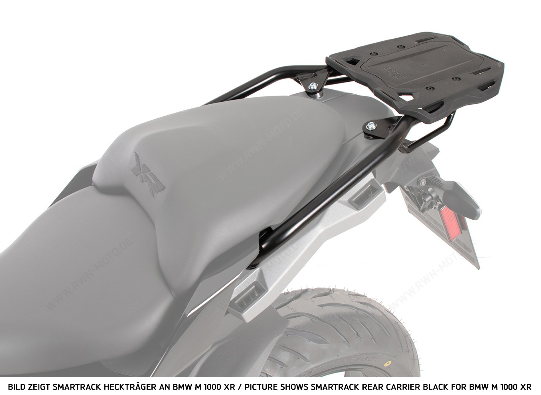 Porte-bagages arrière Smartrack noir pour Moto Guzzi V100 Mandello / S (22-) Hepco & Becker