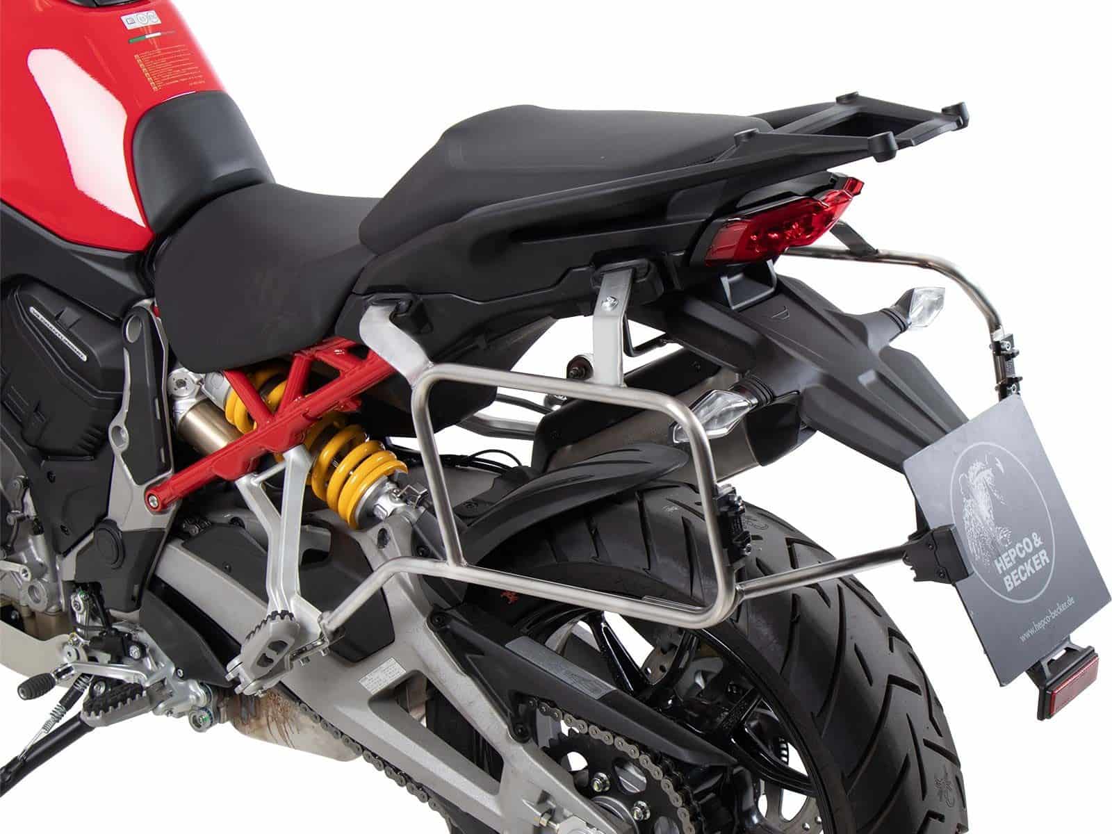 Porte-bagages latéraux Cutout en acier inoxydable pour Ducati Multistrada V4 /S /Pikes Peak /Rally /RS (25-)