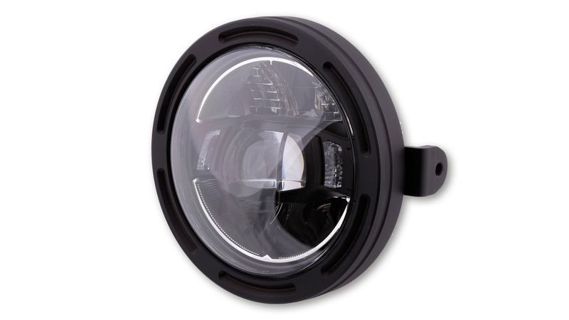 HIGHSIDER pro 5 3/4 pouces Phare Frame-R2 Type 10 LED Noir Fixation latérale