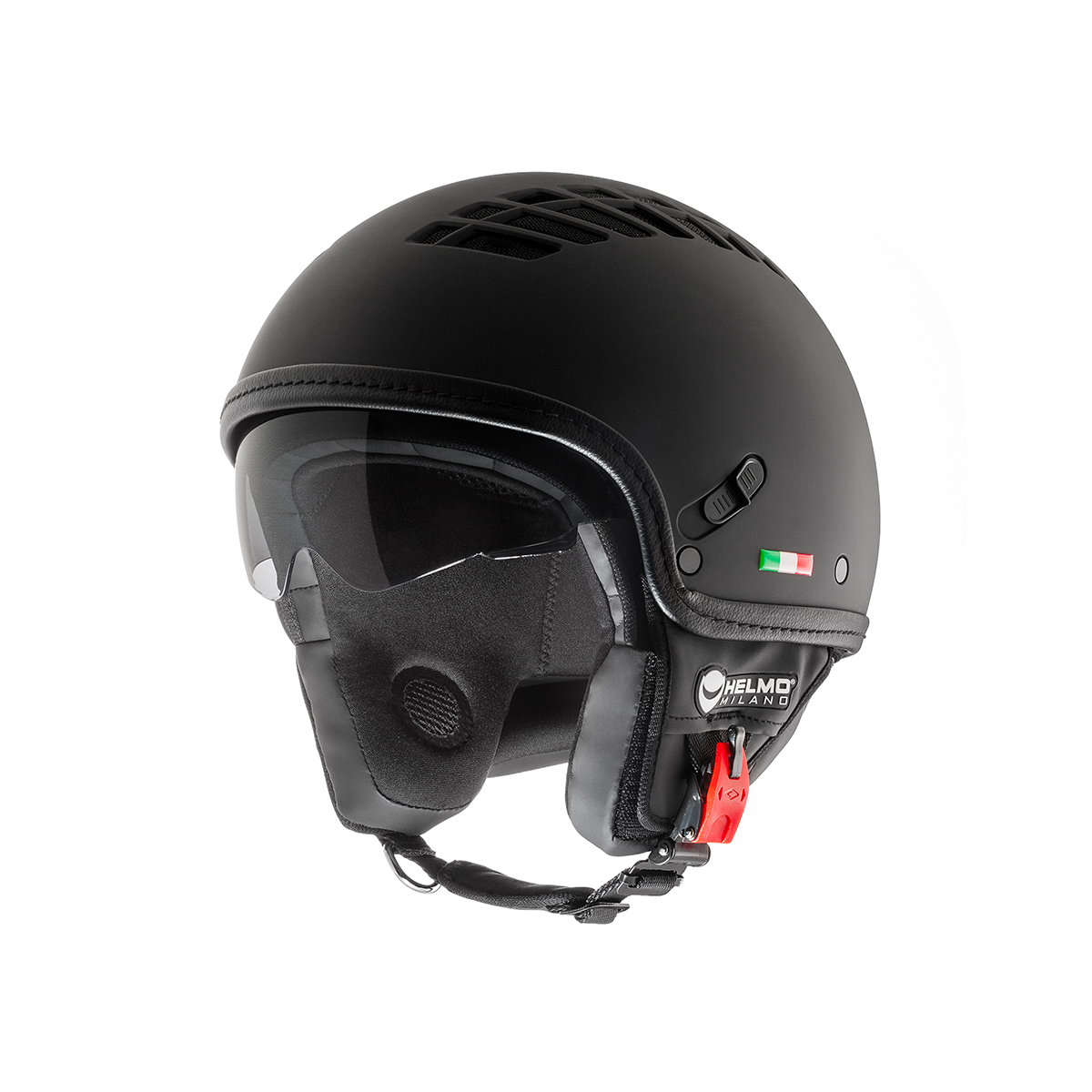 Helmo Milano Demi Jet, ViaColVento, noir mat