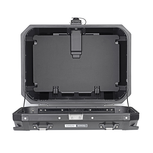 Trekker Outback 58 litres MONOKEY Valise Topcase Aluminium noir Givi