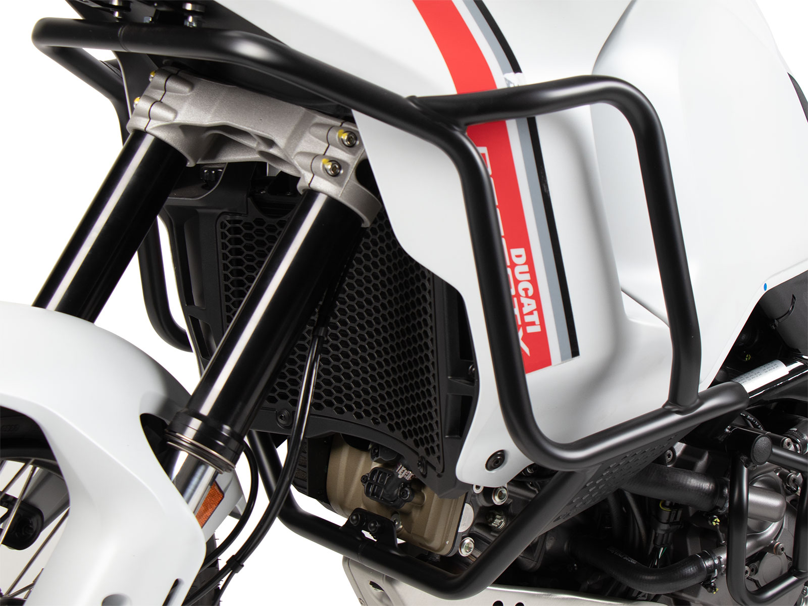 Arceau de protection de réservoir noir pour Ducati Desert X Rally (24-) Hepco & Becker