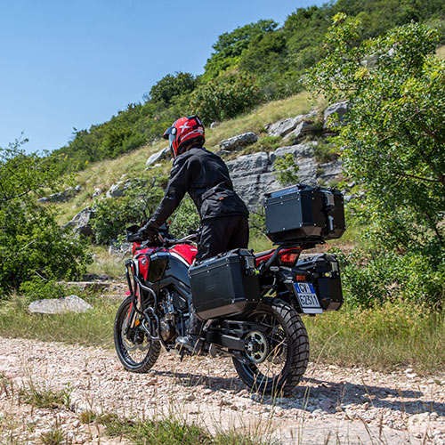 Givi Kit de valises latérales en aluminium Trekker Outback 37L noir Monokey
