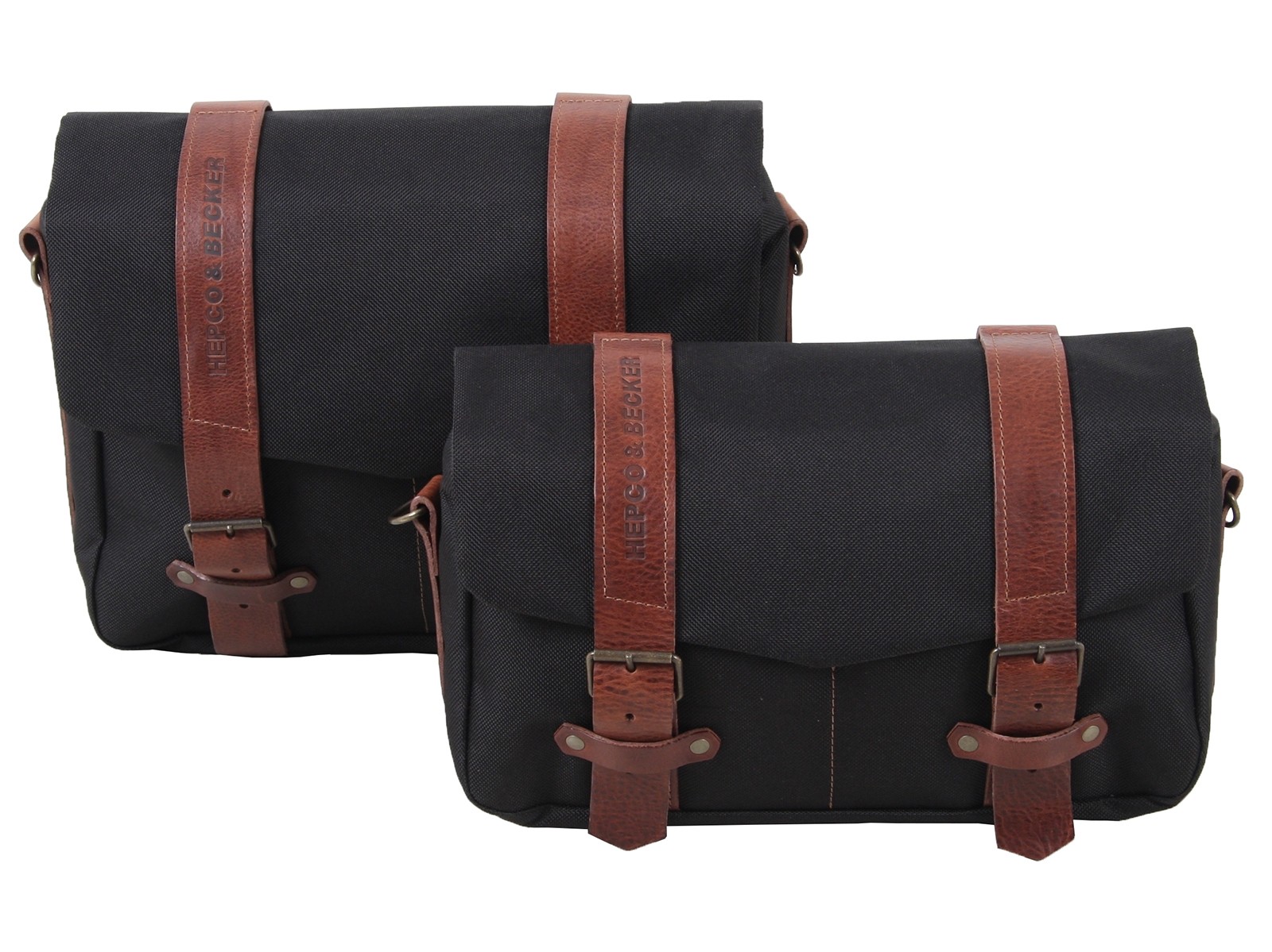 Set de sacoches de coursier LEGACY M/L noir pour bretelles C-Bow Hepco & Becker