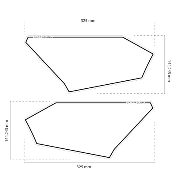 Jeu d'autocollants pour Honda X-ADV (17-20) - Barracuda