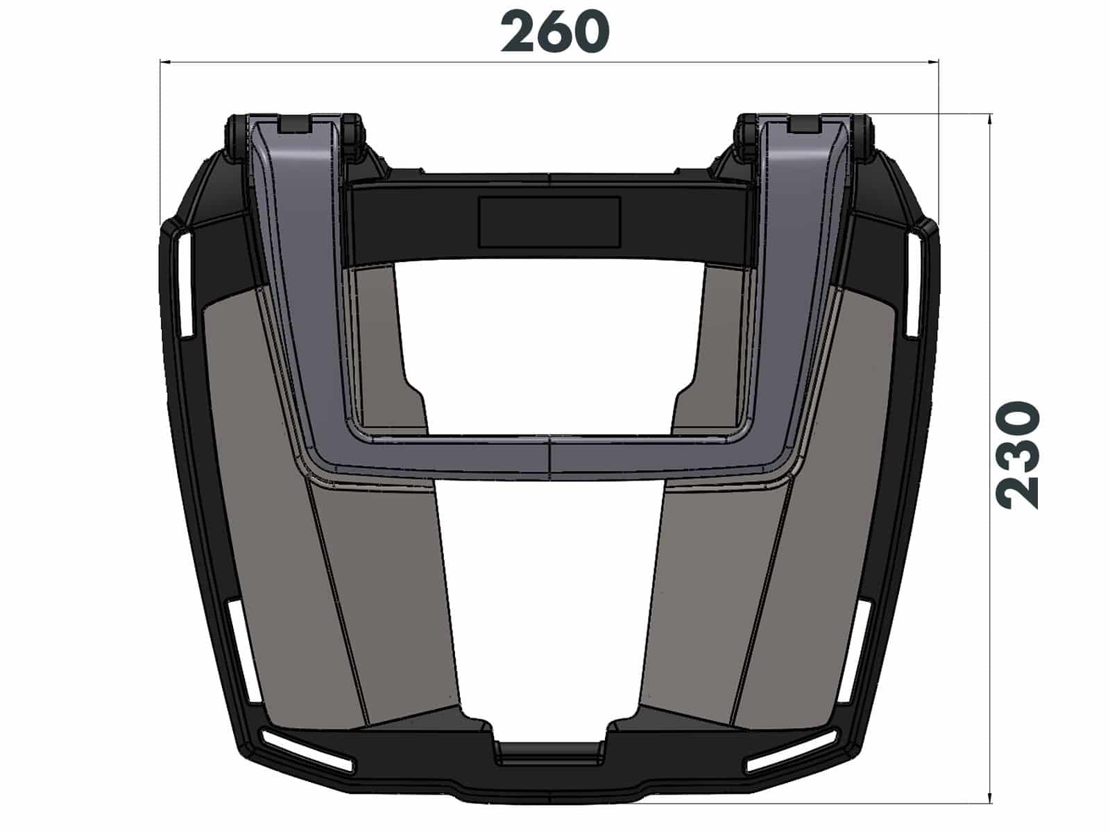 Easyrack porte-topca noir pour BMW F 650 GS Twin /F 700 GS Hepco & Becker