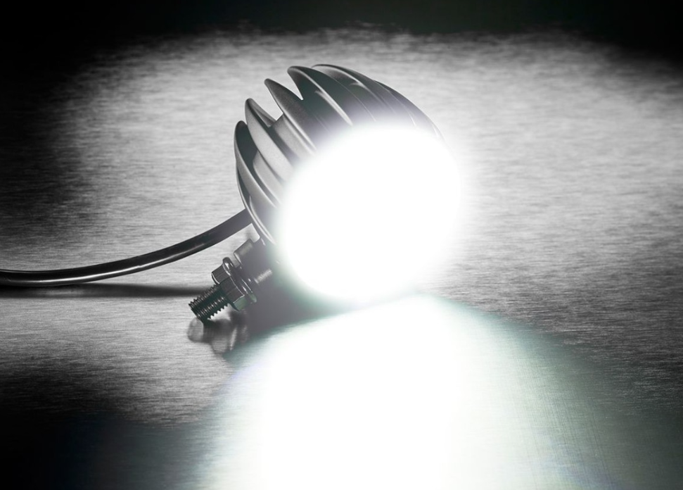 Kellermann Feu diurne avec feu de position, Dayron, aluminium, LED, VR/VL, 12 V, noir mat