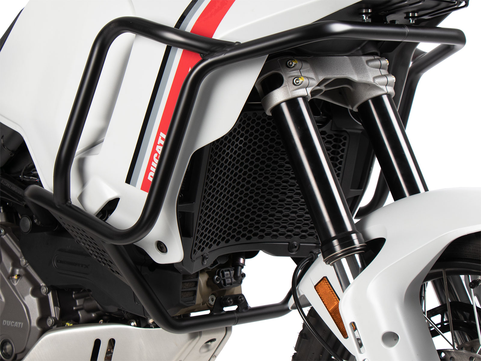 Arceau de protection de réservoir noir pour Ducati Desert X Rally (24-) Hepco & Becker