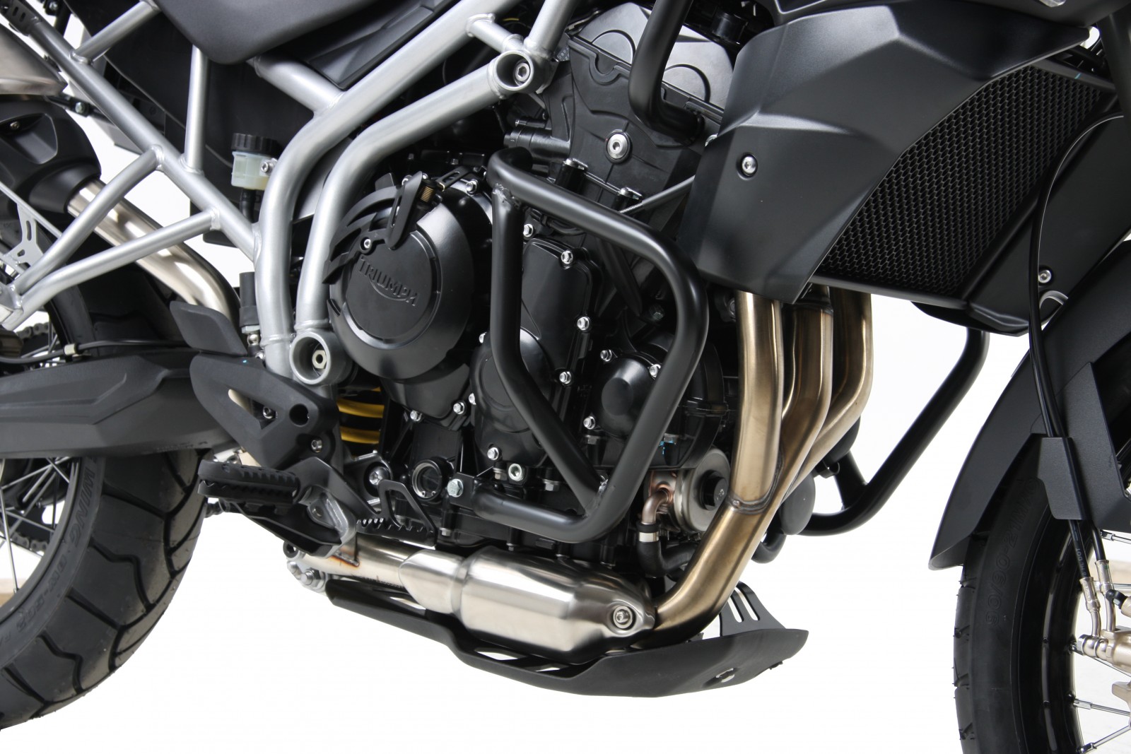 Arceau de protection moteur noir pour Triumph Tiger 800/XC (2010-2014)