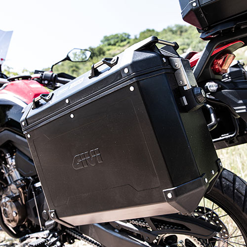 Givi Kit de valises latérales en aluminium Trekker Outback 48L noir Monokey