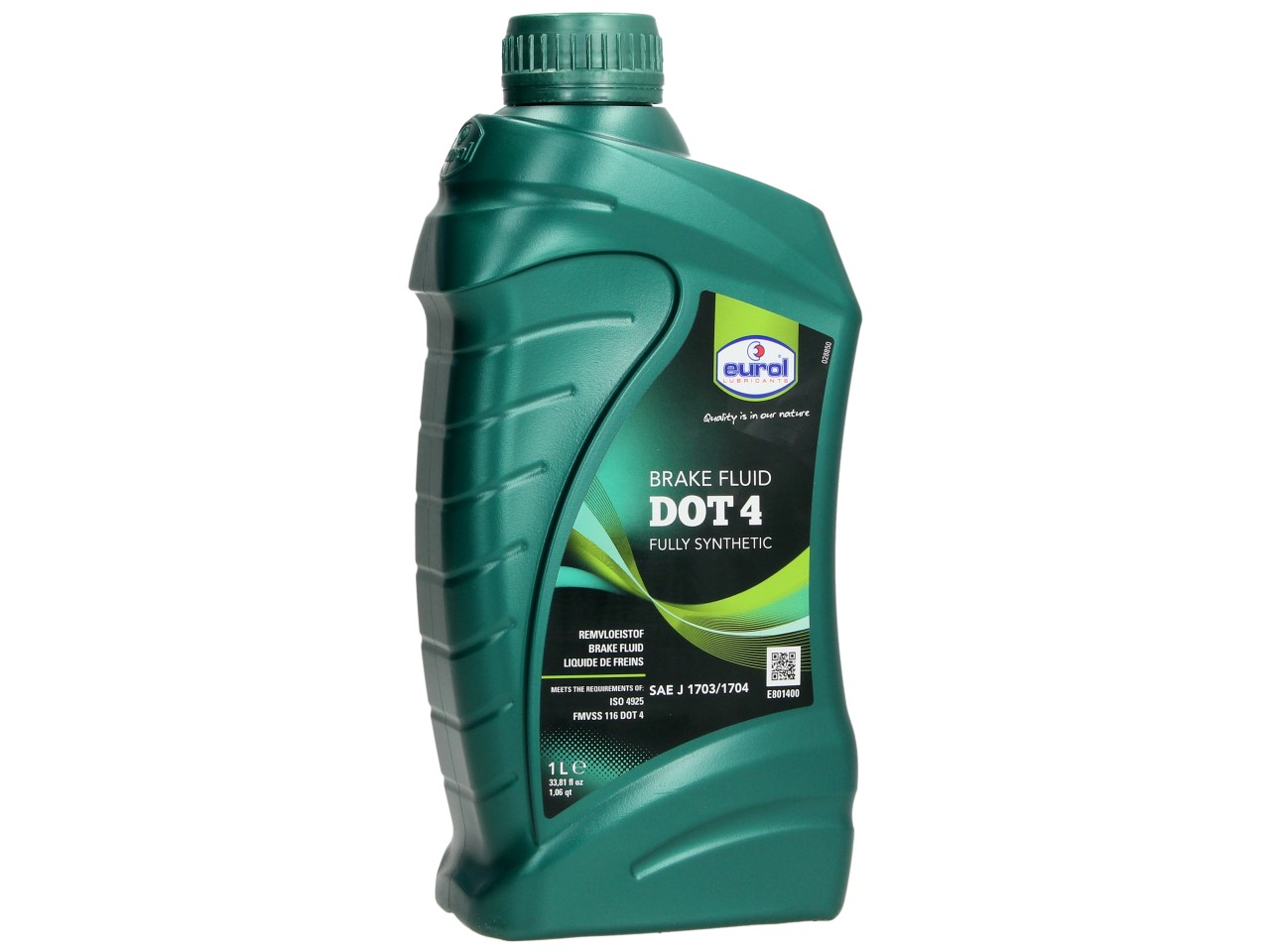 Liquide de frein Eurol, DOT 4, 1 l, SAE J1703 / ISO 4925