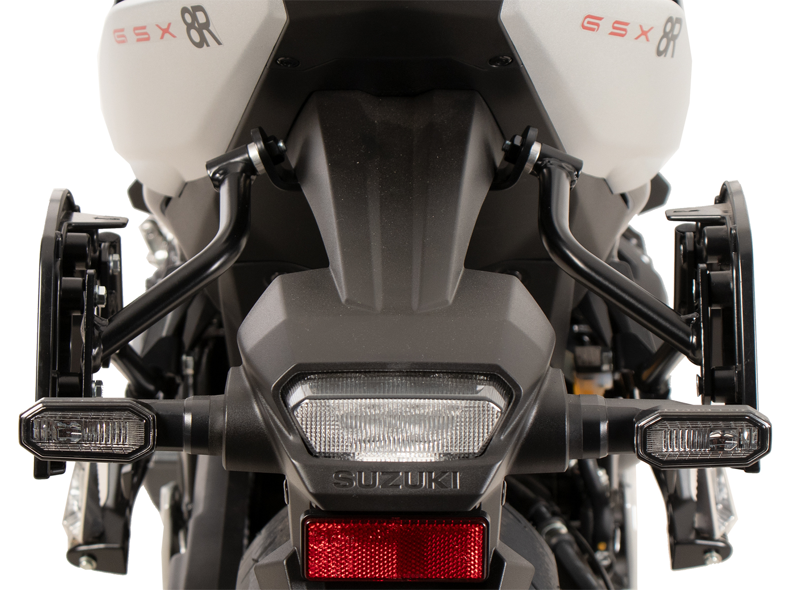 Supports latéraux C-Bow noirs pour Suzuki GSX-8R (24- ) Hepco & Becker