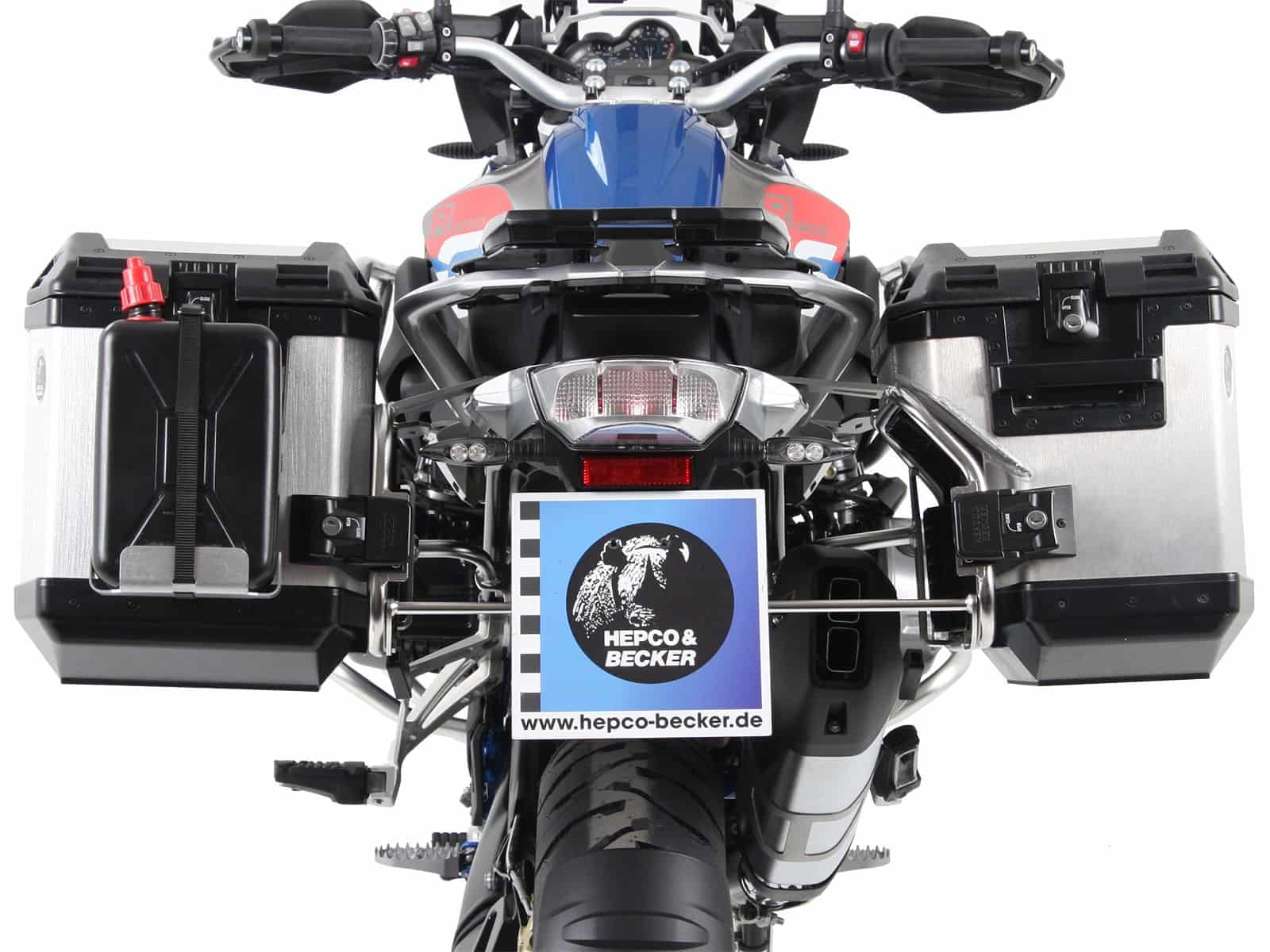 Kit de support de valises Cutout support incl. kit de valises Xplorer Cutout argent pour BMW R 1250 GS Adventure