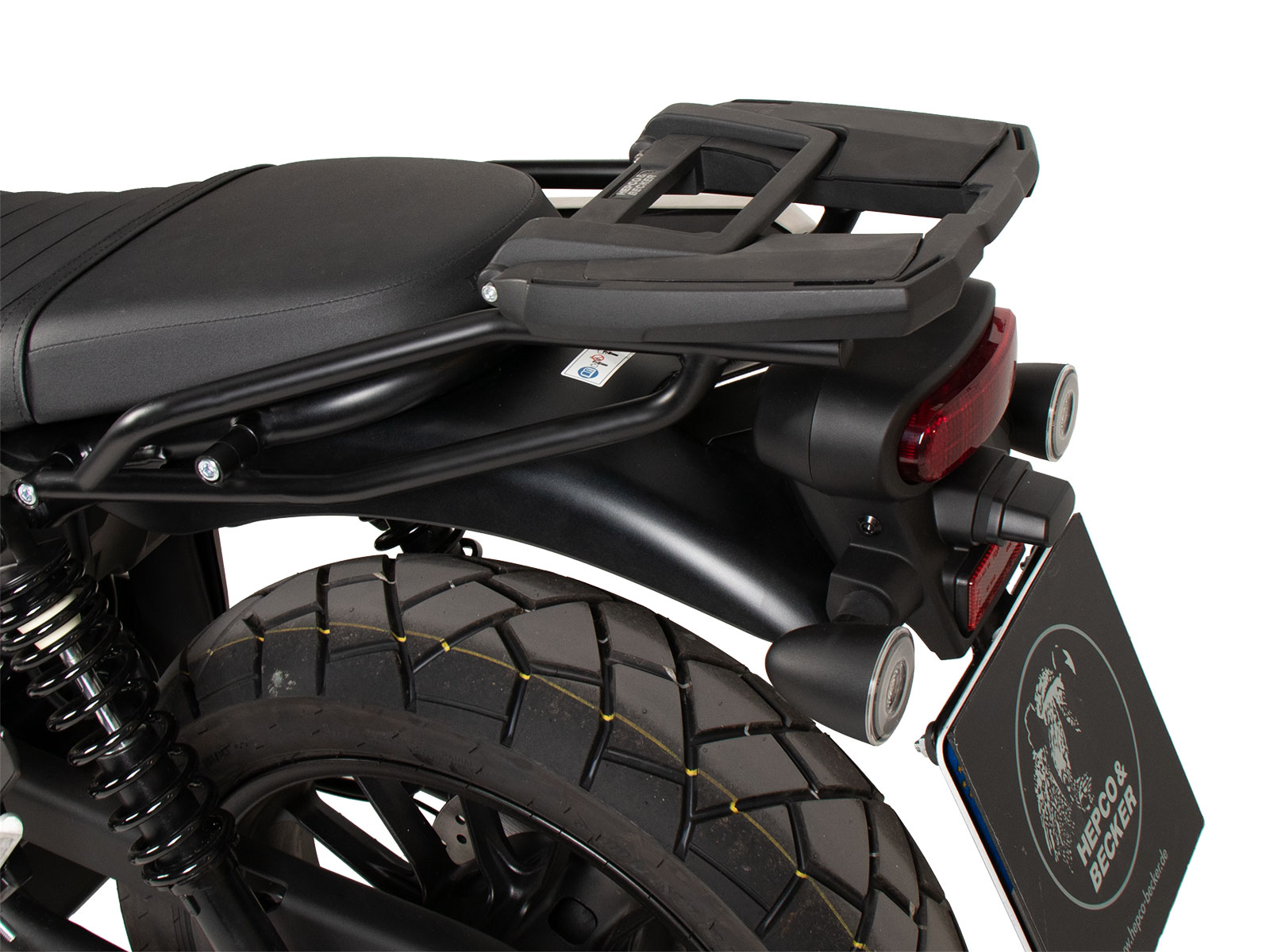 Support de top case Easyrack noir pour Honda CL 500 Scrambler (23-) Hepco & Becker