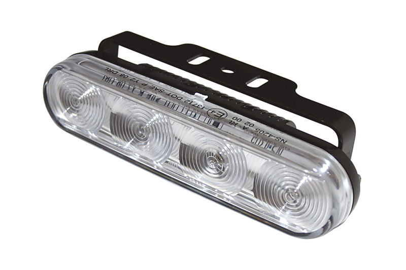 HIGHSIDER pro Feux diurnes à LED Noir Avec fonction feu de position (1pc)