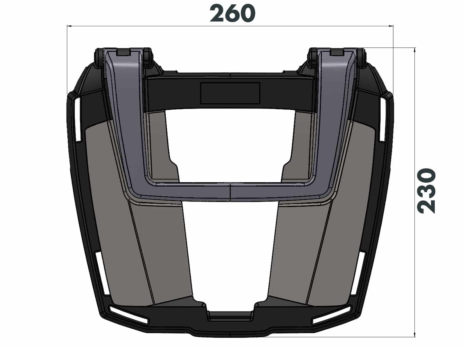 Easyrack support de topcase pour Triumph Tiger 900 Rally Pro (24-) Hepco & Becker