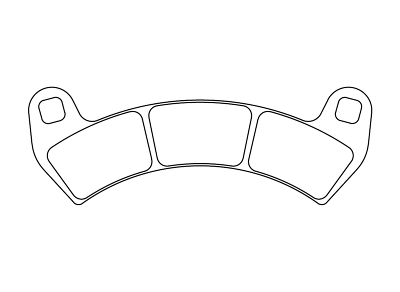 CL Brakes ATV plaquettes de frein en métal fritté - 1247ATV1