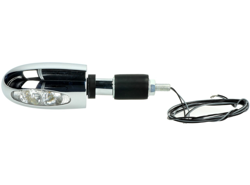 Clignotants Kellermann, BL 1000, acier, LED, VR/VL, 12 V, chrome brillant, homologués E