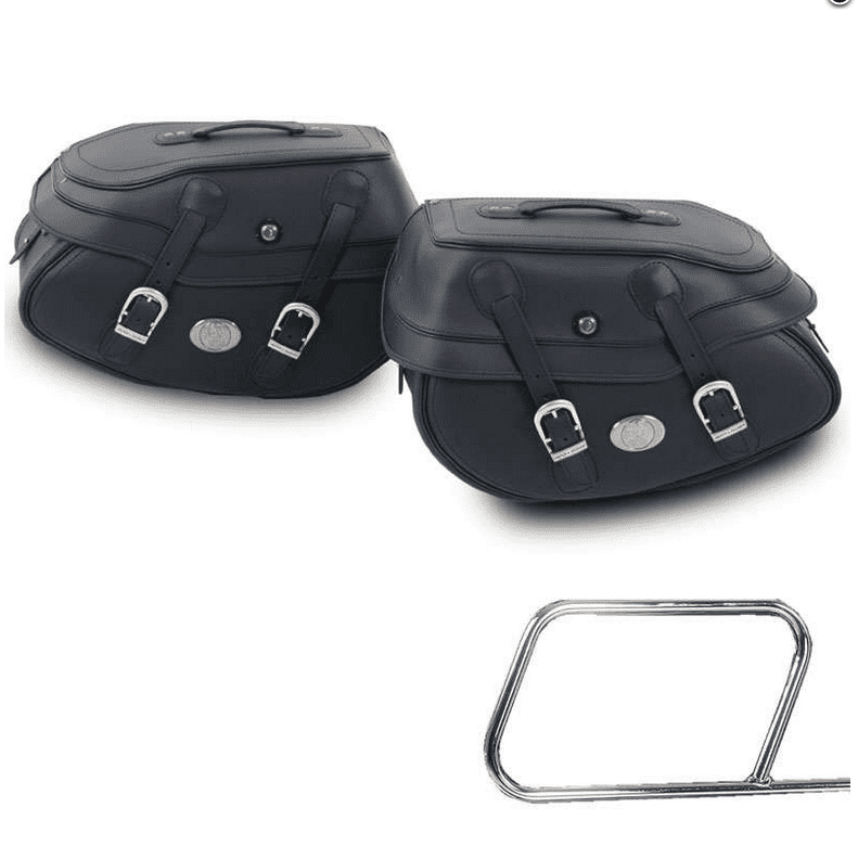 Jeu de valises latérales Buffalo Big pour porte-sacs tubulaires Hepco & Becker