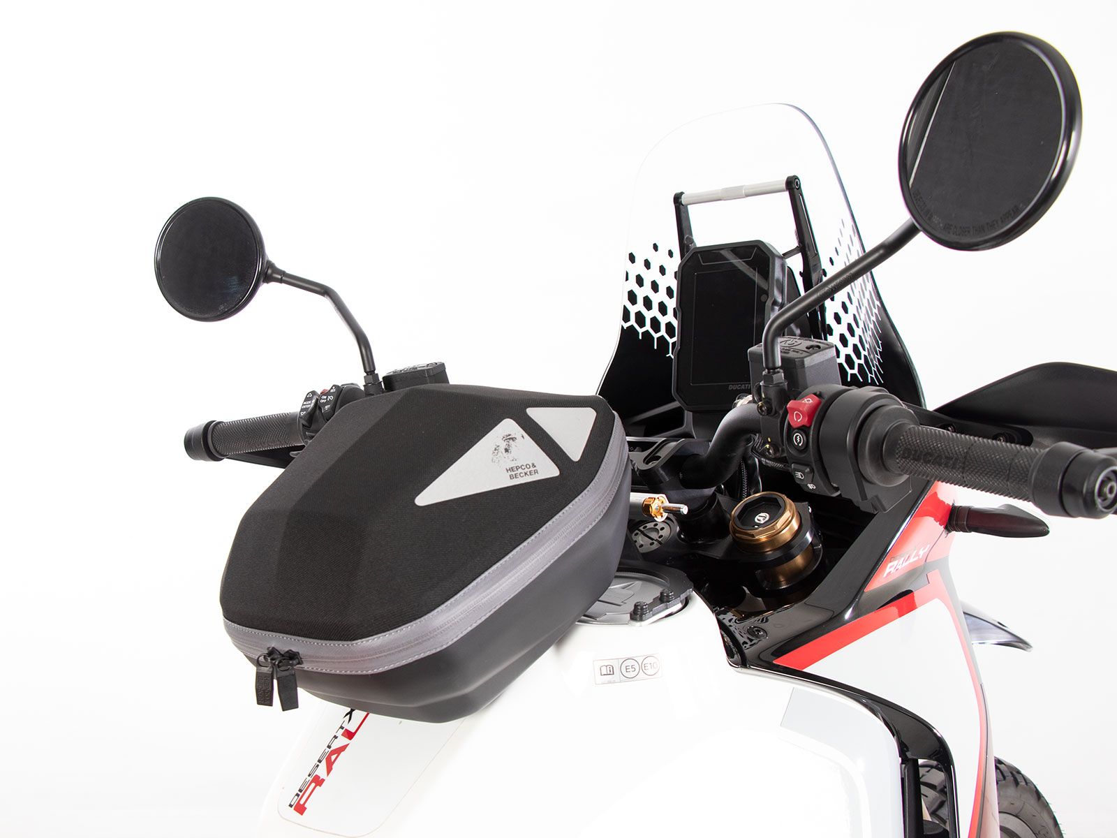 Anneau de réservoir Basic avec unité de fermeture de la sacoche de réservoir pour Ducati DesertX Rally (24-) Hepco & Becker