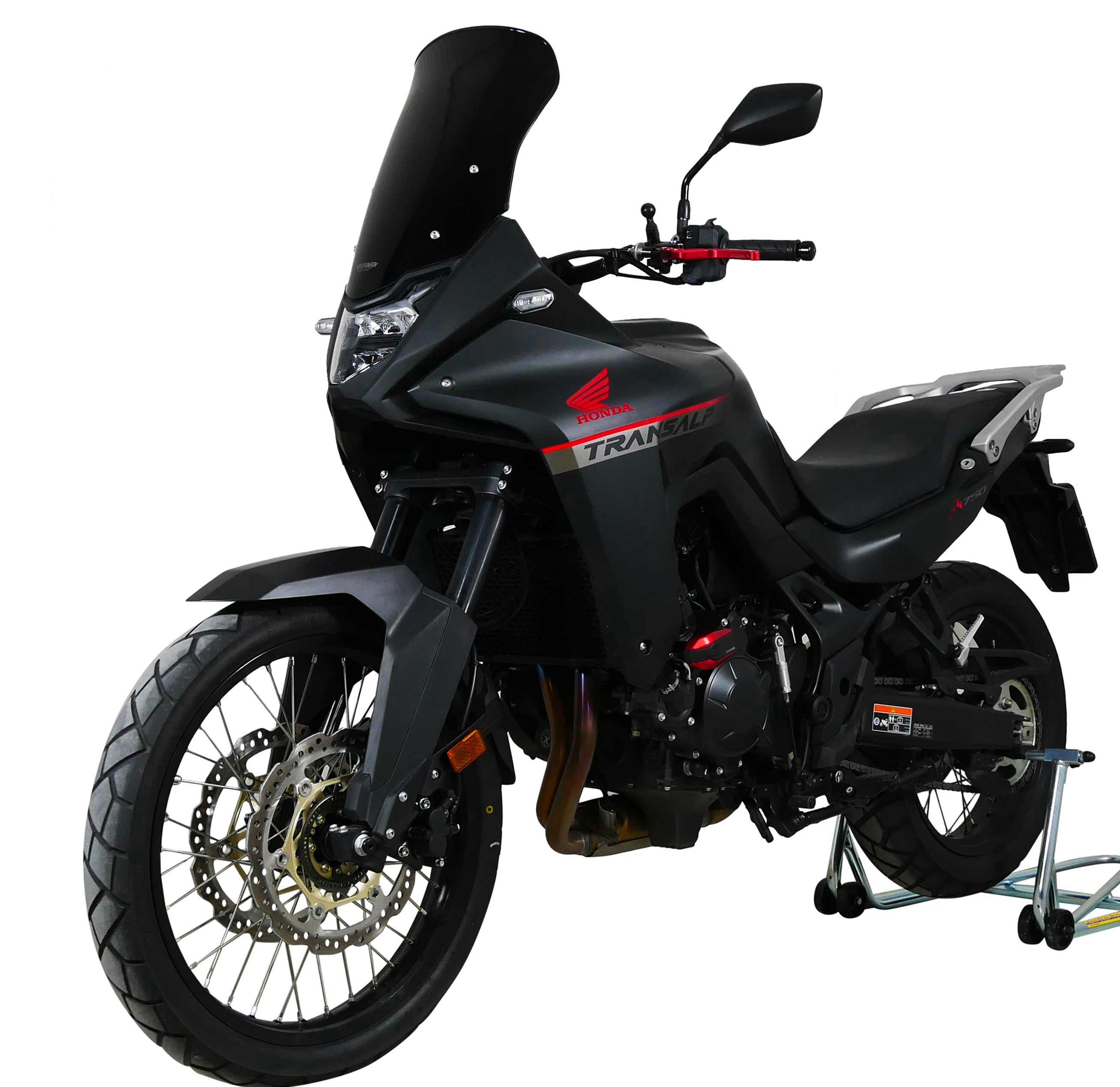 Pare-brise de randonnée MRA "TM" noir pour Honda XL 750 Transalp (23-24)
