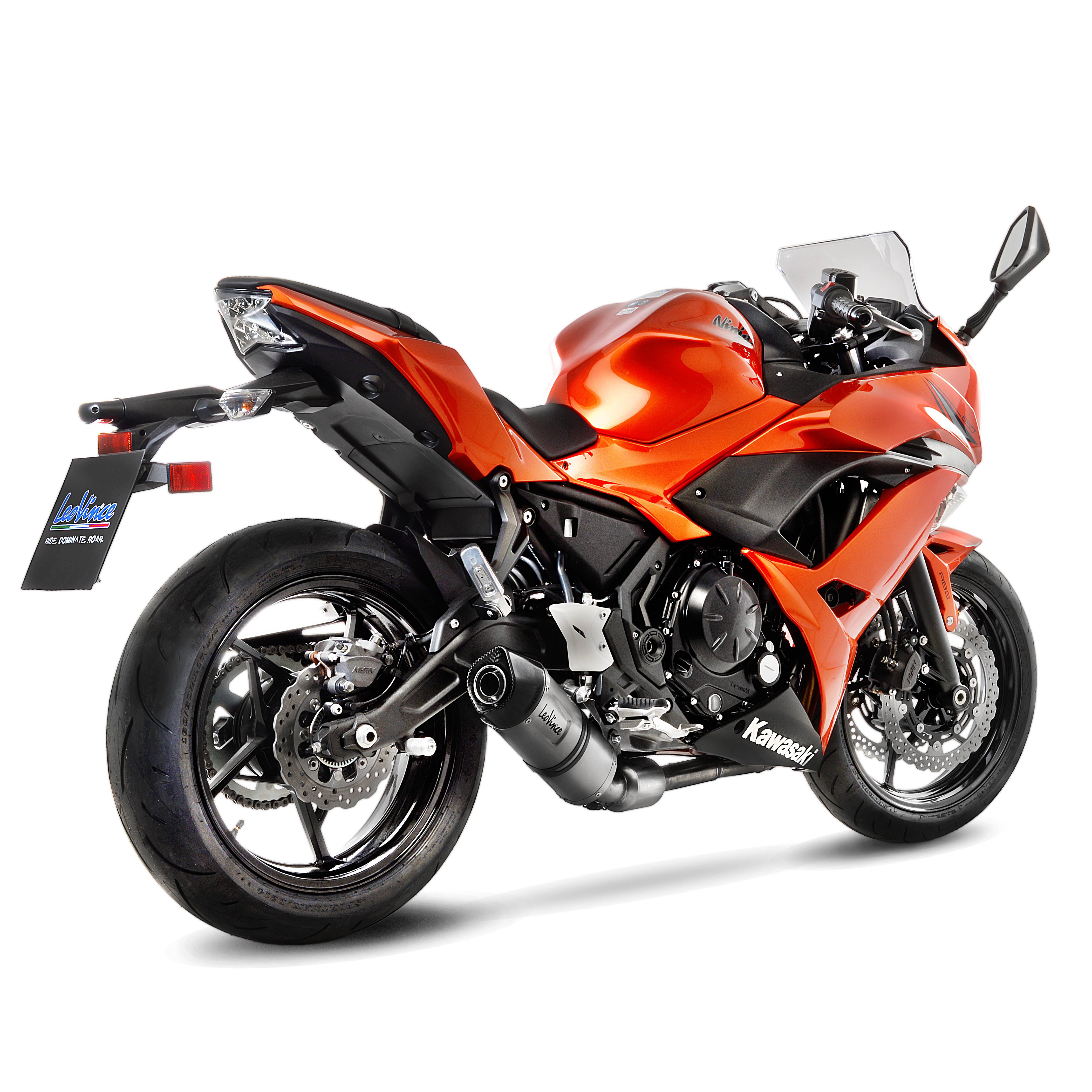 LeoVince système d?èchappement SBK LV One Evo 2, acier inoxydable, système complet pour Z 650 / Ninja 650 (bj.17-19)
