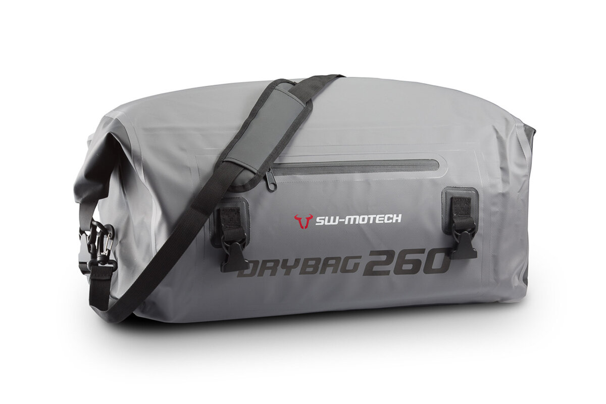 Drybag 260 sacoche arrière pour Moto Guzzi Stelvio 1200, gris / noir - SW Motech