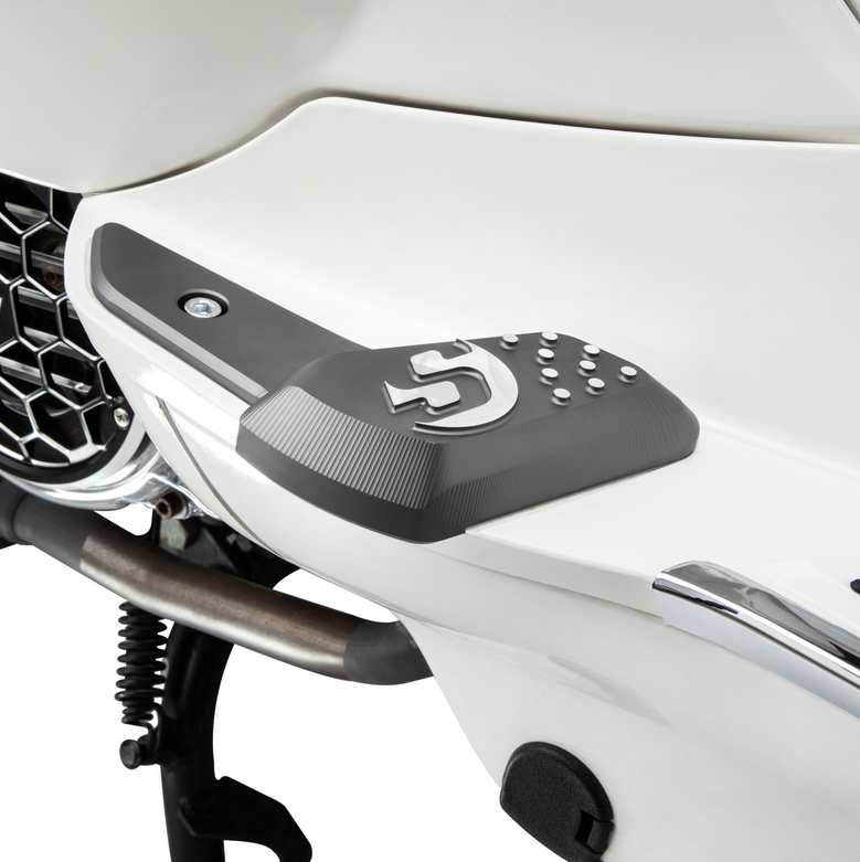 Repose-pieds droit et gauche pour Vespa Primavera /Sprint 50-150ccm 2T/4T AC, gris mat